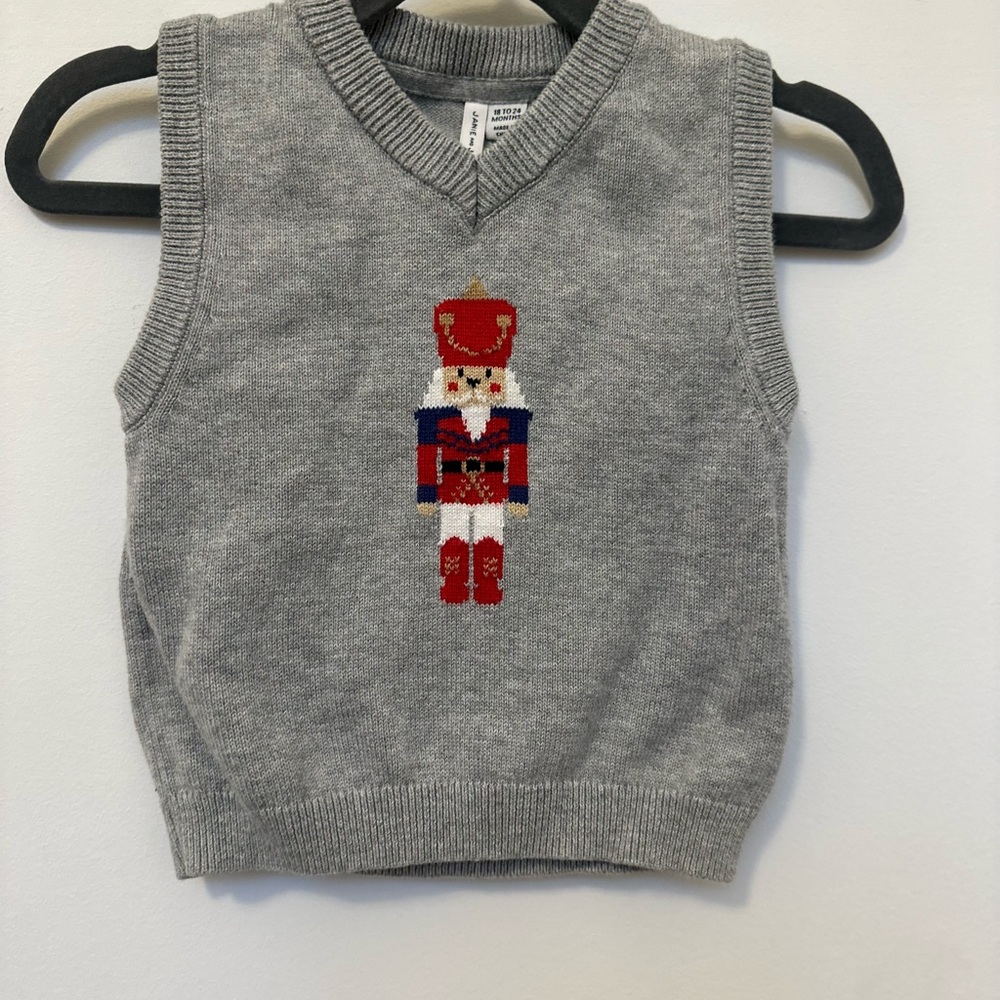Janie and Jack Holiday Vest.
